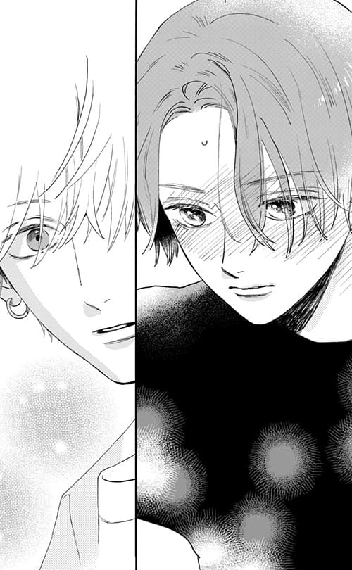 照れて顔が赤くなる宵